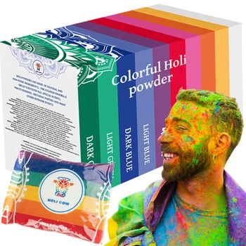 Holi Powder Kolorowy Proszek Festiwal Zestaw 10szt ISO TRADE