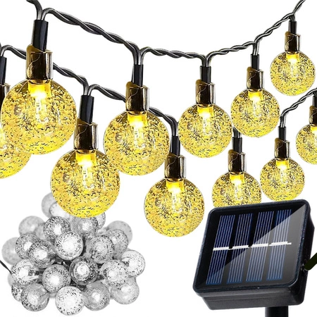 Girlanda Solarna 50 LED Ogrodowa Lampki Solarne Kuli Ogrodowe Świetlna GARDLOV